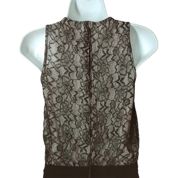 Naf Naf  Pantsuit/Playsuit/Jumpsuit Lace Black Tan 8 - Picture 8 of 11